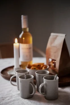 ERNST mulled wine mug porcelain 7.5 cm, Sand Beige Hot