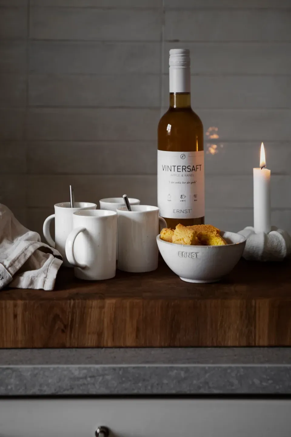 ERNST mulled wine mug porcelain 7.5 cm, Vanilla White Online