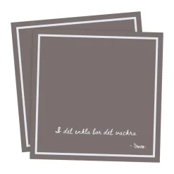 ERNST napkin with citat I det enkla 20-pack, Mole Grey Discount