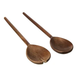 ERNST salad cutlery mangowood 2 pieces, Dark Brown Outlet