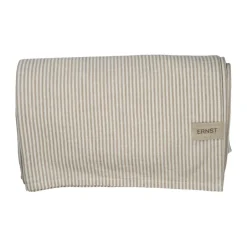 ERNST tablecloth narrow stripes 145x300 cm, Beige-white BeigeWhite