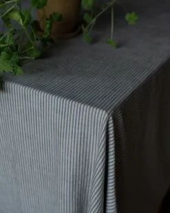 ERNST tablecloth narrow stripes 145x300 cm, Blue-white BlueWhite Outlet