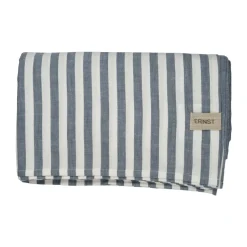 ERNST tablecloth striped 145x300 cm, Blue-white BlueWhite Hot