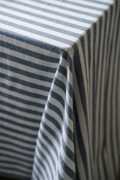 ERNST tablecloth striped 145x300 cm, Blue-white BlueWhite Hot