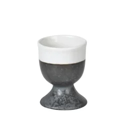 Broste Copenhagen Esrum egg cup, 6.5 cm BlackWhite Clearance