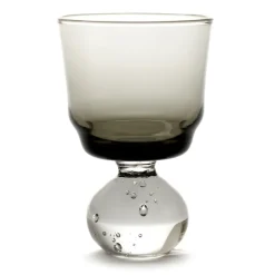 Serax Eternal snow stem glass M 6.3 cm, Smoky Grey New