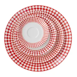 Gustavsbergs Porslinsfabrik Eva plate, Ø 22 cm RedWhite Hot