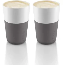 Eva Solo cafe latte mug 2 pack, Elephant grey Pink