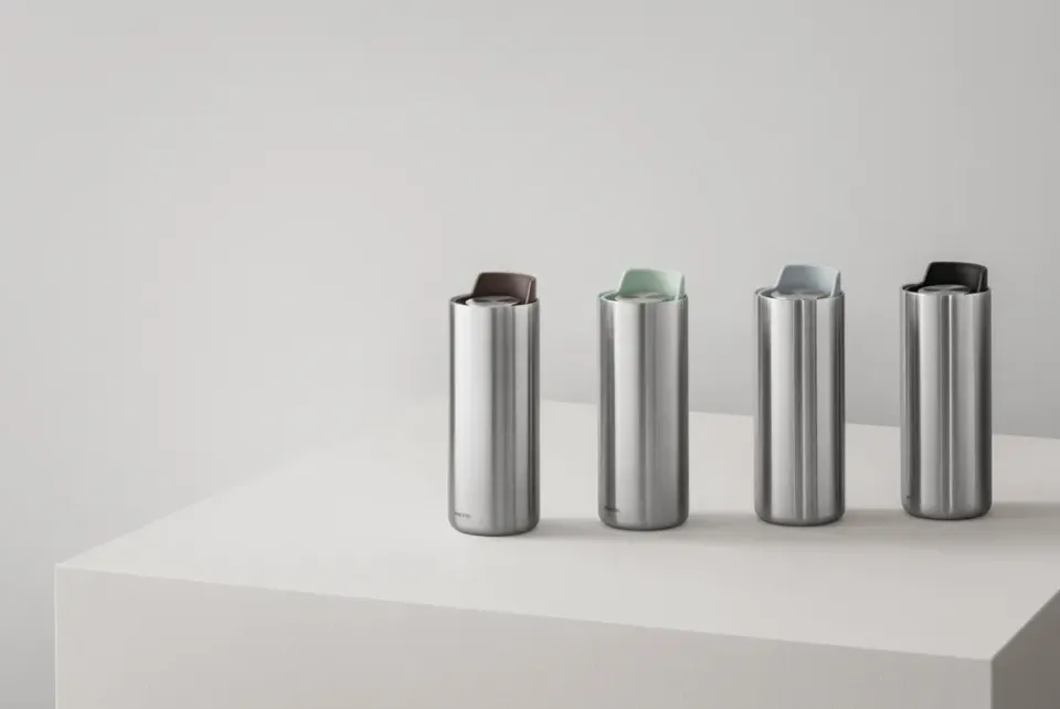 Eva Solo Urban To Go thermos mug recycled, Marble Grey Clearance