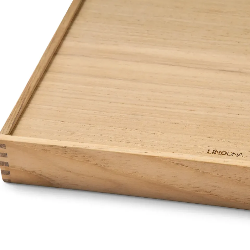 LIND DNA Even teak tray square L, Nupo herbal dust Beige Discount