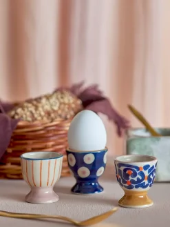 Bloomingville Eviaya egg cup 3 pieces, -multi Blue Outlet