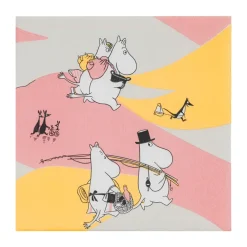 Moomin Arabia Family time paper napkin 33x33 cm 20-pack, Multi Hot