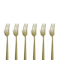 Amefa Felicity cake forks 6-pack 15.6 cm, Champagne Silver-coloured