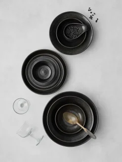 Tell Me More Fenix serving bowl large Ø28.5 cm, Brown-black BrownBlack Sale