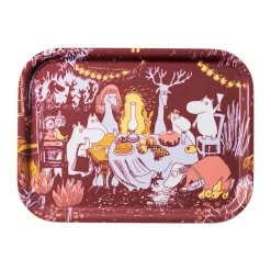 Moomin Arabia Festive Moments Moomin Decorative Tray, 20x27 cm Red Clearance