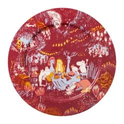 Moomin Arabia Festive Moments Moomin serving platter, Ø30 cm Red Best