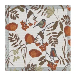 Ekelund Linneväveri Fåglabäck napkin 35x35 cm, Brown-orange BrownOrange Sale