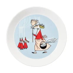 Moomin Arabia Fillyjonk Moomin plate, Grey Hot