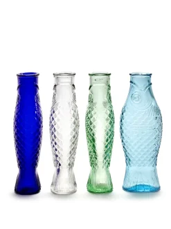 Serax Fish & Fish glass bottle 85 cl, Light Blue Outlet
