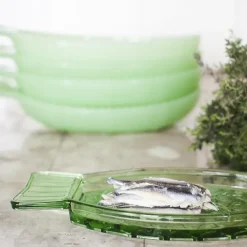 Serax Fish & Fish plate 10x23 cm, Green Outlet