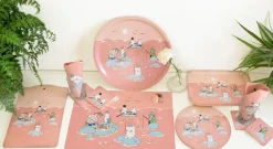 Opto Design Fiske Moomin summer 2022 coaster 4-pack, Pink PinkMulti Best