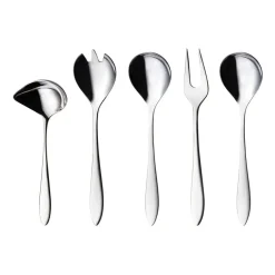 Hardanger Bestikk Fjord serving set 5 pieces, Stainless steel Silver-coloured Online