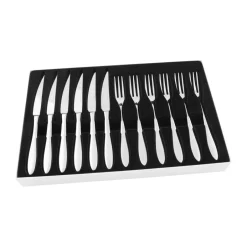 Hardanger Bestikk Fjord steak cutlery 12 pcs, stainless steel Silver-coloured Discount