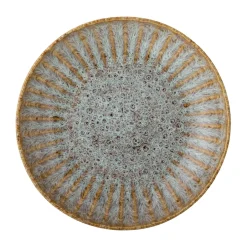 Bloomingville Fleur pasta plate Ø22 cm, Natural BeigeGreen Best
