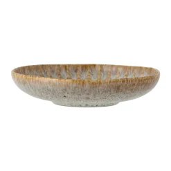 Bloomingville Fleur pasta plate Ø22 cm, Natural BeigeGreen Best