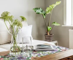 Ekelund Linneväveri Flora runner, 35x140 cm Multi Discount