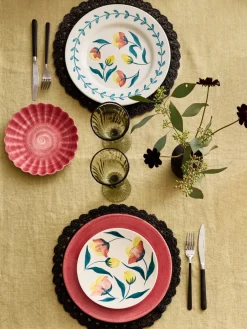 Mateus Flowers tulips dinner plate Ø28 cm, White WhiteMulti Best