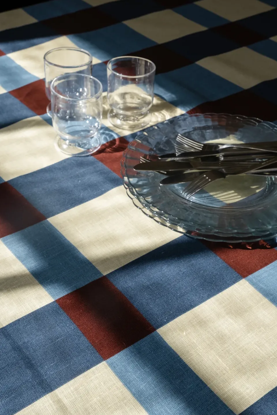 Fine Little Day Fält tablecloth 149x250 cm, Plum BluePurple Discount