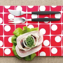Gense Focus de Luxe cutlery 12 pcs, stainless steel Silver-colouredBlack Hot