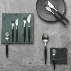 Gense Focus de Luxe table fork, Stainless steel Silver-colouredBlack Online