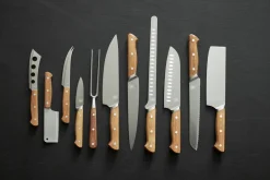 Morsø Foresta cheese knife 3 pieces, Oak-stainless steel BrownSilver-coloured New