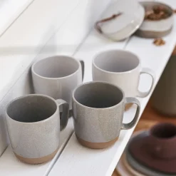 Scandi Living Fossil mug 35 cl, Grey Online