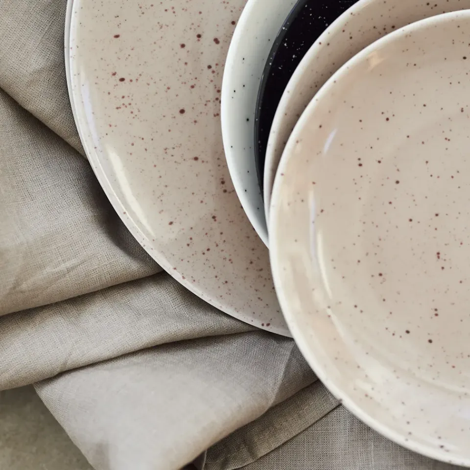 Scandi Living Freckle side plate Ø20 cm, Beige Best