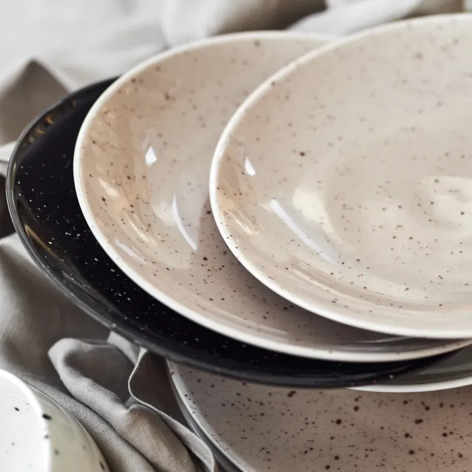 Scandi Living Freckle side plate Ø20 cm, Beige Best