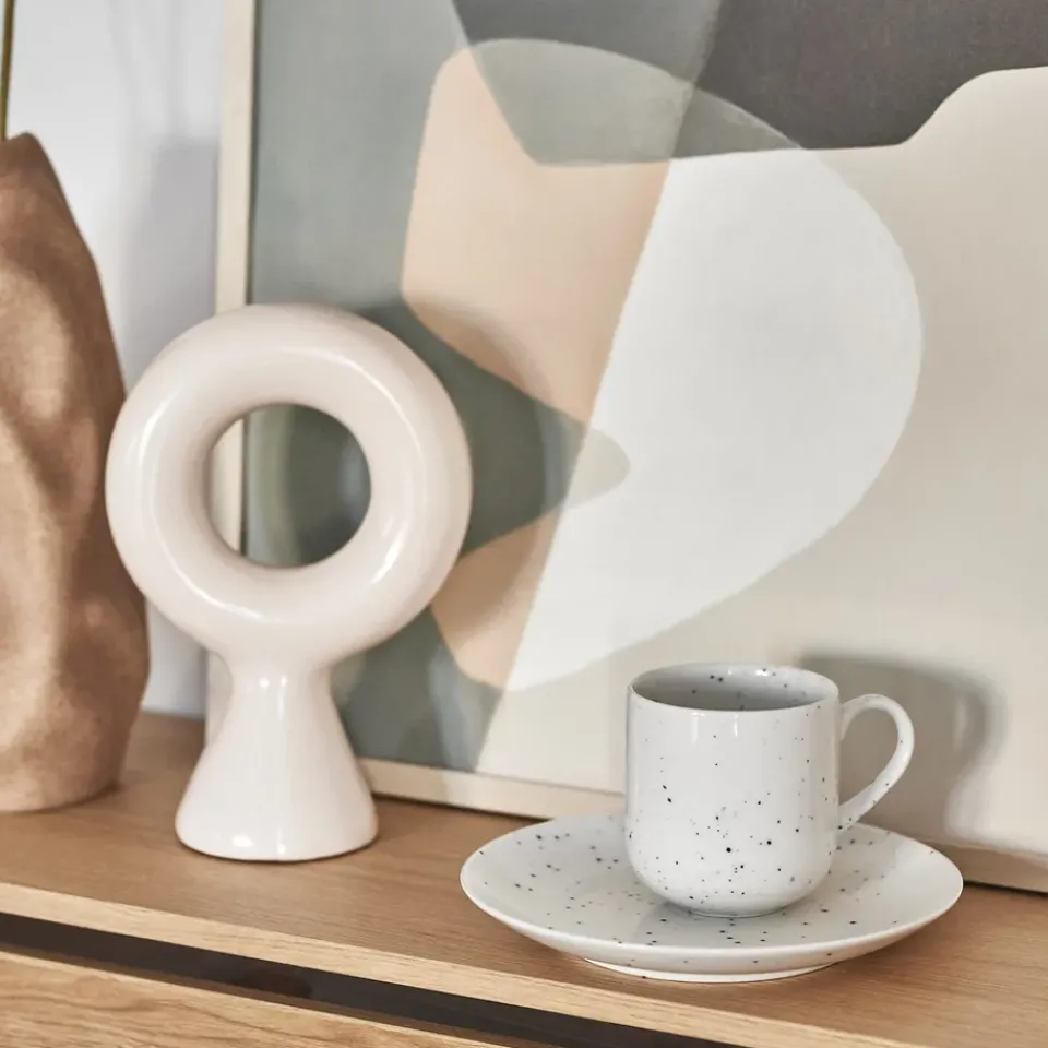 Scandi Living Freckle side plate Ø20 cm, White Best