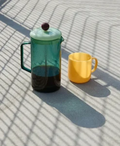 HAY French Press Brewer coffee press 1 liter, Aqua Blue