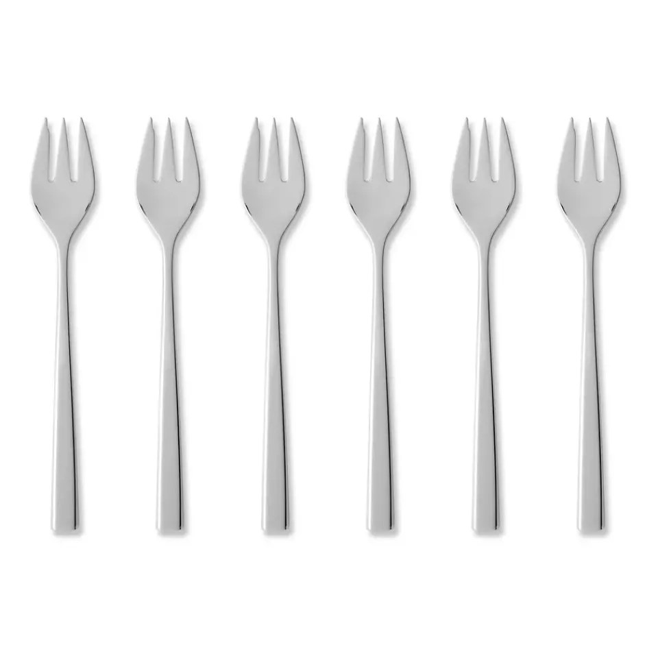 Gense Fuga cake fork 6-pack, Stainless steel Silver-coloured Online