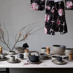 Byon Fumiko soup plate, -black Beige Clearance