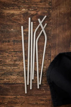 Funktion Function straws 6 pieces, Stainless steel Silver-coloured Online