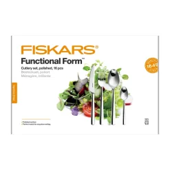 Fiskars Functional Form cutlery smooth, 16 pieces Silver-coloured Clearance