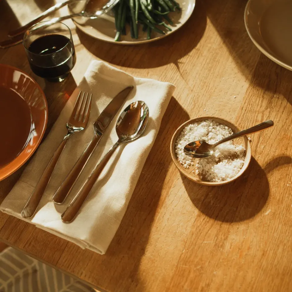 Fiskars Functional Form cutlery smooth, 16 pieces Silver-coloured Clearance