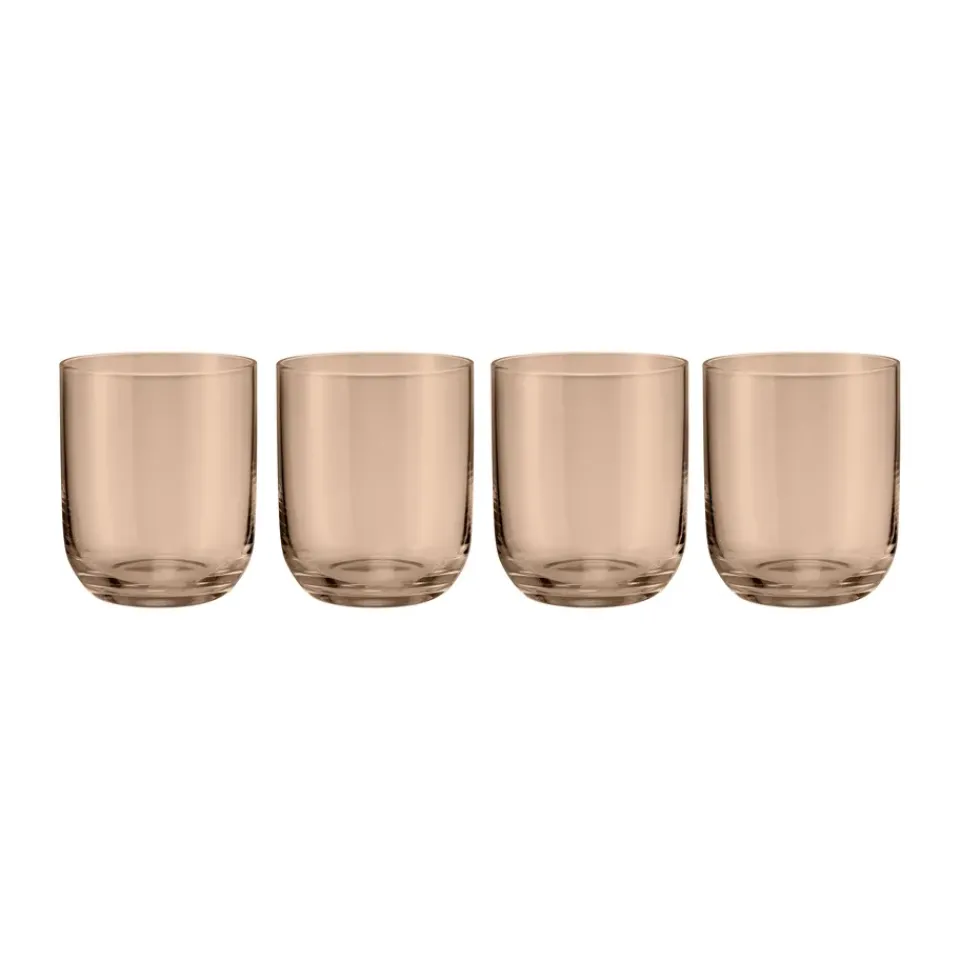 Blomus Fuumi drinking glass 34 cl 4-pack, Coffee Brown Clearance