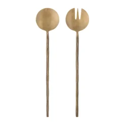 Bloomingville Gaith salad servers 2-piece, Brass Gold-coloured Discount