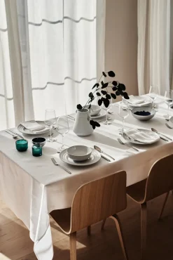 NJRD Geometric tablecloth 147x250 cm, White Online