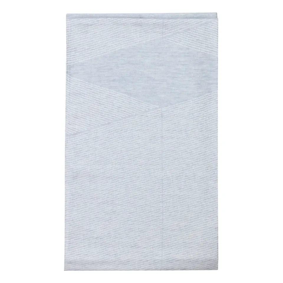 NJRD Geometric tablecloth 147x250 cm, Blue-white BlueWhite Sale
