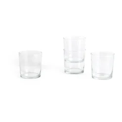 HAY Glass drinking glass M 36 cl 4-pack, Clear Transparent New
